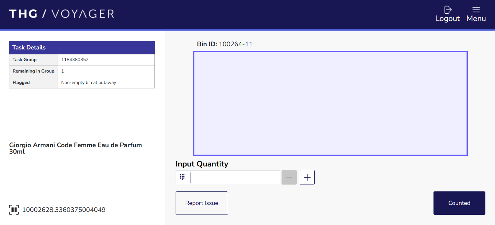 Confirm Quantity